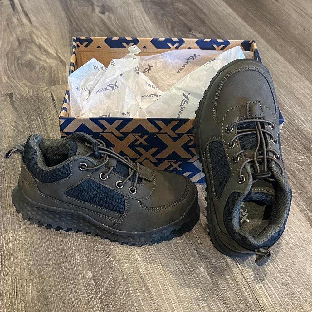 Kids Black and Gray Sneakers